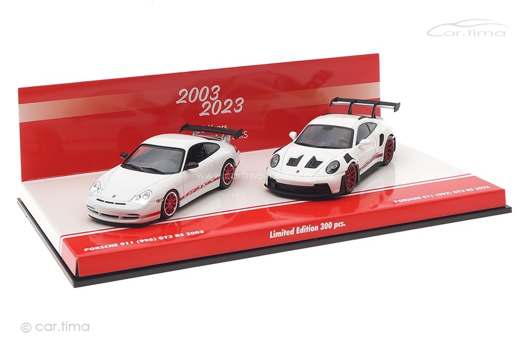 Set 20 Jahre Porsche 911 GT3 RS (996/992) Minichamps 1:43 413062190 Set 20 Jahre Porsche 911 GT3 RS (996/992) Minichamps 1:43 413062190