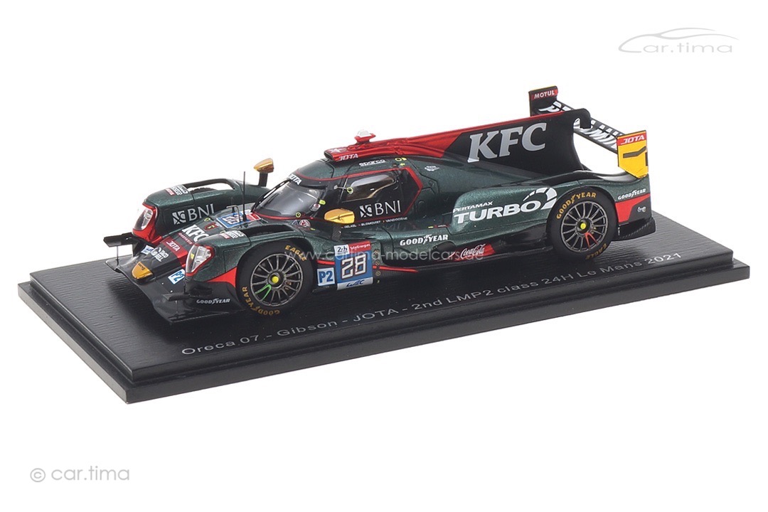 Oreca 07-Gibson 24h Le Mans 2021 Blomqvist/Gelael/Vandoorne Spark 1:43 S8243 Oreca 07-Gibson 24h Le Mans 2021 Blomqvist/Gelael/Vandoorne Spark 1:43 S8243