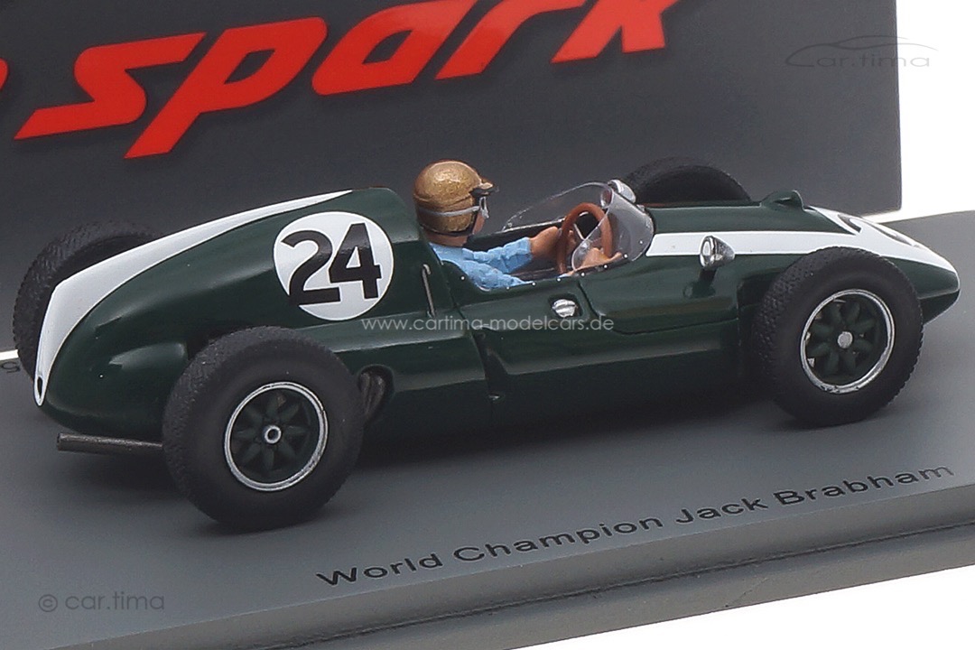 Cooper T51 Winner GP Monaco 1959 World Champion Jack Brabham Spark 1:43 S8039 Cooper T51 Winner GP Monaco 1959 World Champion Jack Brabham Spark 1:43 S8039