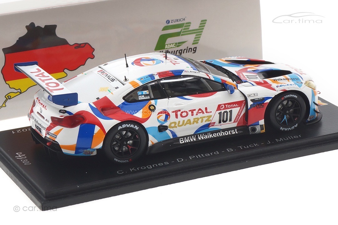 BMW M6 GT3 24h Nürburgring 2021 Krognes/Pittard/Tuck Spark 1:43 SG761 BMW M6 GT3 24h Nürburgring 2021 Krognes/Pittard/Tuck Spark 1:43 SG761