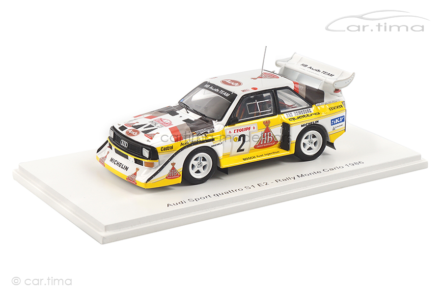 Audi Sport quattro S1 Rallye Monte-Carlo 1986 Röhrl/Geistdörfer Spark 1:43 S5190 Audi Sport quattro S1 Rallye Monte-Carlo 1986 Röhrl/Geistdörfer Spark 1:43 S5190