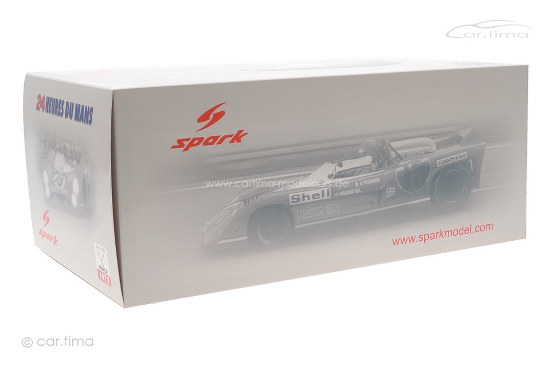 Matra Simca MS 670 Winner 24h Le Mans 1972 Hill/Pescarolo Spark 1:18 18LM72