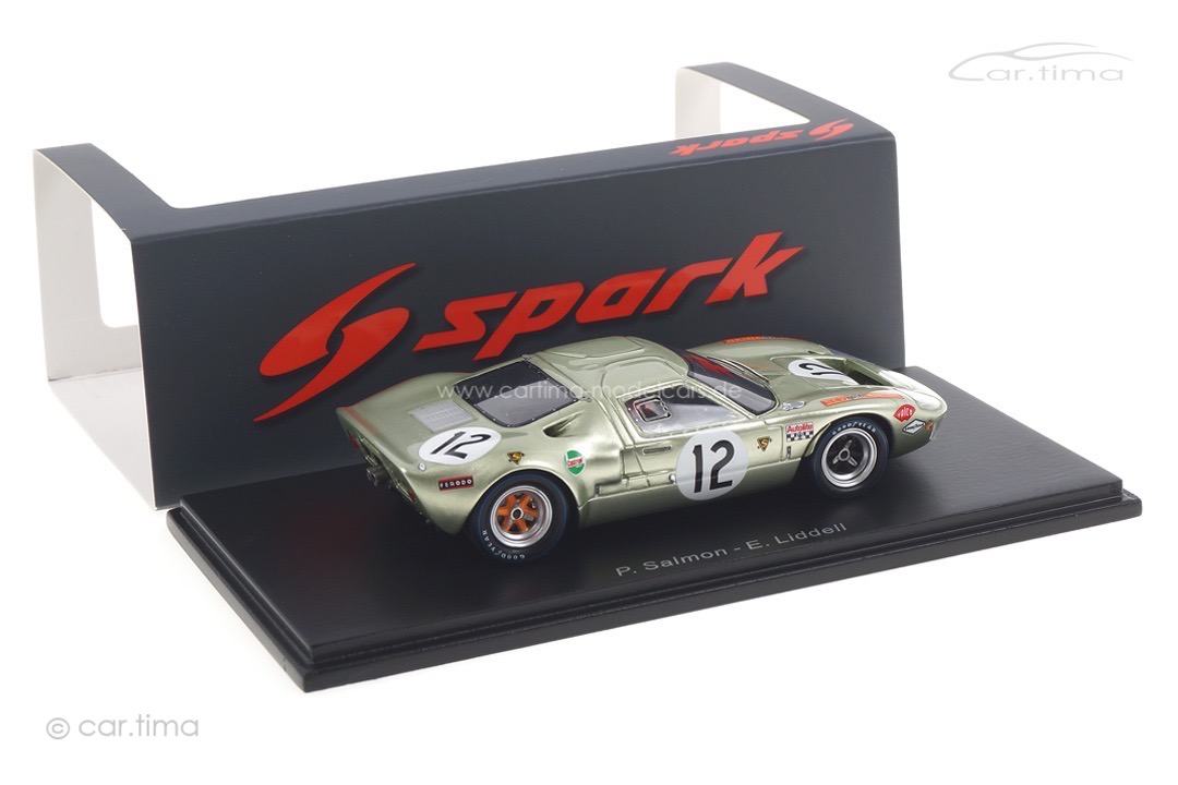 Ford GT40 24h Le Mans 1968 Liddell/Salmon Spark 1:43 S4539 Ford GT40 24h Le Mans 1968 Liddell/Salmon Spark 1:43 S4539