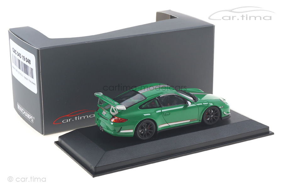 Porsche 911 (997 II) GT3 RS 4.0 Vipergrün/Rad schwarz Minichamps car.tima CUSTOMIZED