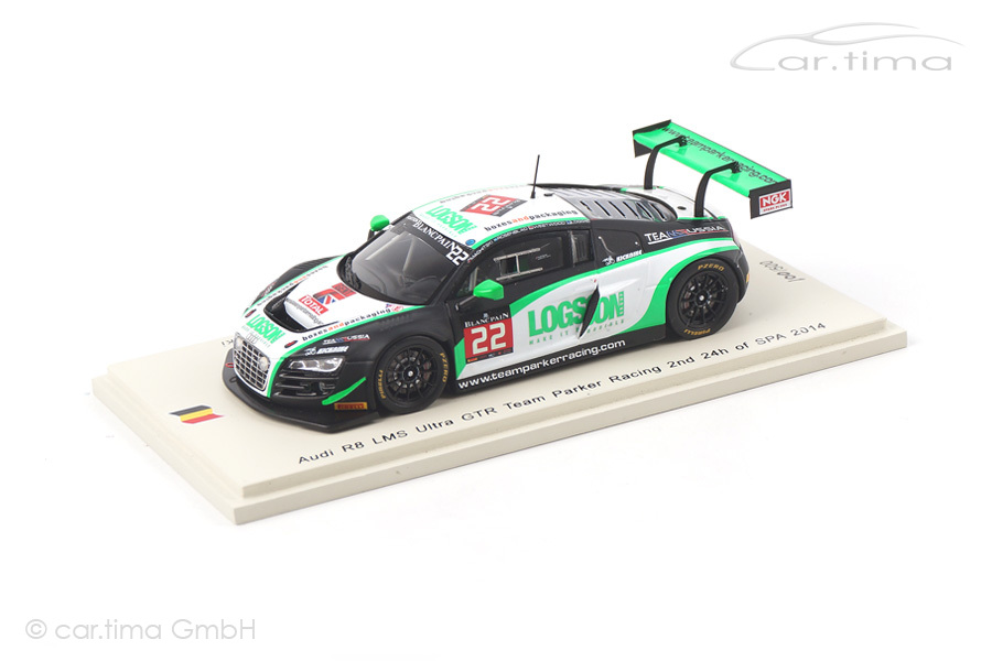 Audi R8 LMS Ultra 24h Spa 2014 Loggie/Machitski/Rosenblad/Westwood Spark 1:43 SB082 Audi R8 LMS Ultra 24h Spa 2014 Loggie/Machitski/Rosenblad/Westwood Spark 1:43 SB082