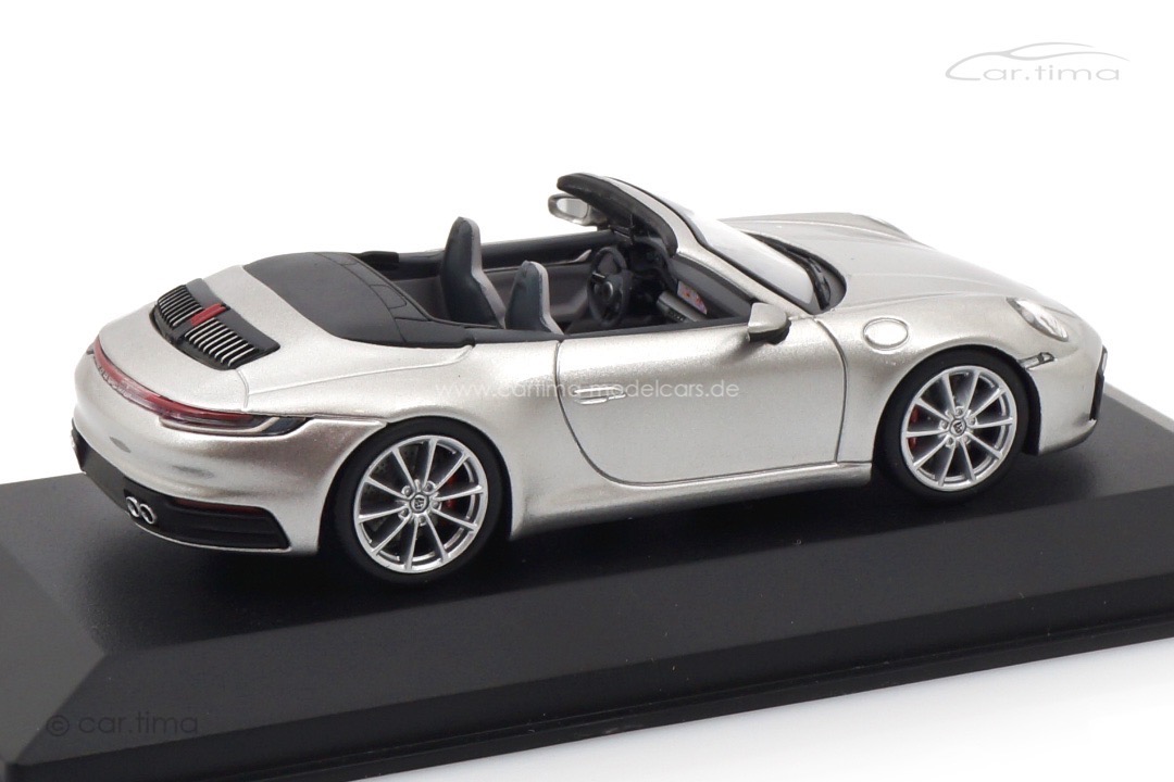 Porsche 911 (992) Carrera 4S Cabriolet silber Minichamps 1:43 410069330