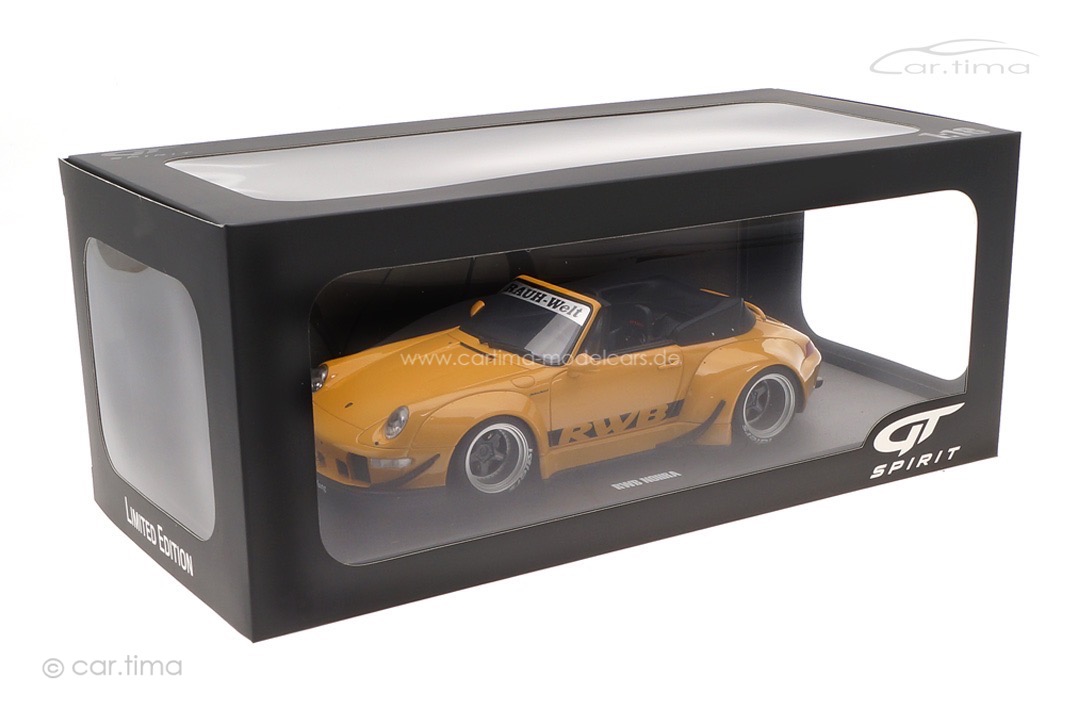 RWB Bodykit Nohra auf Basis Porsche 911 (993) gelb GT Spirit 1:18 GT450 RWB Bodykit Nohra auf Basis Porsche 911 (993) gelb GT Spirit 1:18 GT450