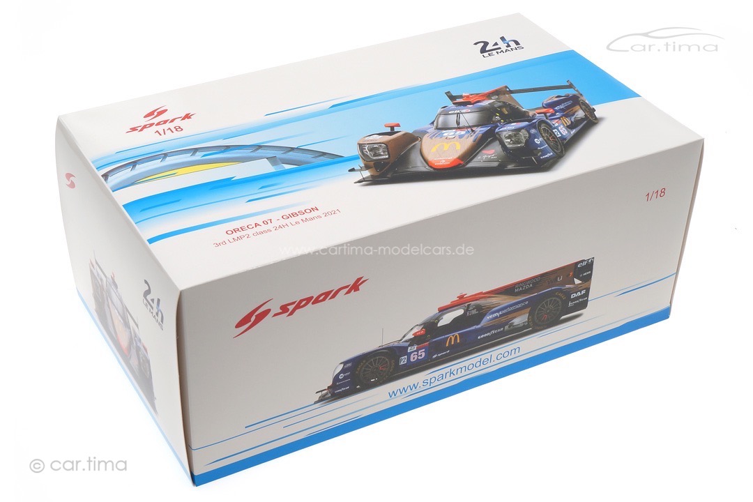 Oreca 07 - Gibson 24h Le Mans 2021 Canal/Stevens/Allen Spark 1:18 18S709 Oreca 07 - Gibson 24h Le Mans 2021 Canal/Stevens/Allen Spark 1:18 18S709