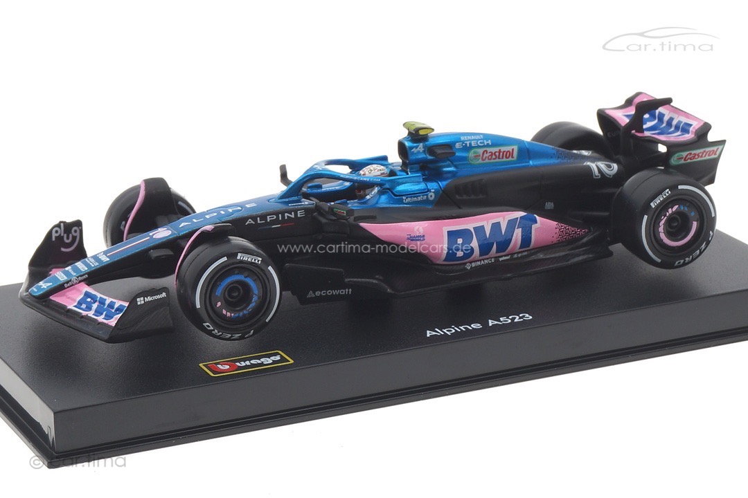 BWT Alpine A523 GP 2023 Pierre Gasly Bburago 1:43 18-38073GASLY BWT Alpine A523 GP 2023 Pierre Gasly Bburago 1:43 18-38073GASLY