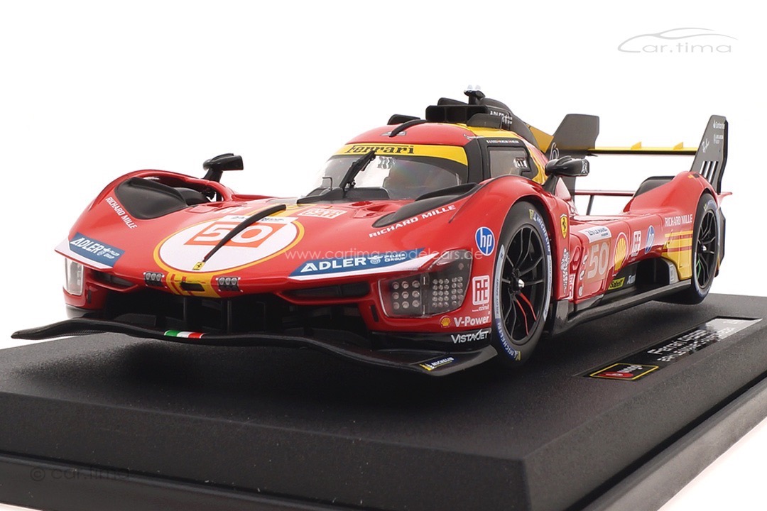 Ferrari 499P Winner 24h Le Mans 2024 Fuoco/Molina/Nielsen Bburago 1:18 18-16303-50 Ferrari 499P Winner 24h Le Mans 2024 Fuoco/Molina/Nielsen Bburago 1:18 18-16303-50
