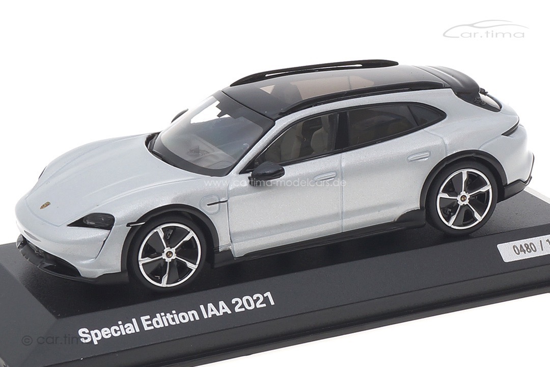 Porsche Taycan Turbo S Cross Turismo Eisgraumet. IAA 2021 Minichamps 1:43 WAP0207880NTTC