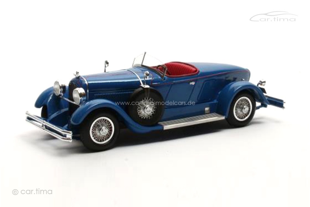 Duesenberg Model X McFarlan "Boat Roadster" blau 1927 Matrix 1:43 MX50406-041