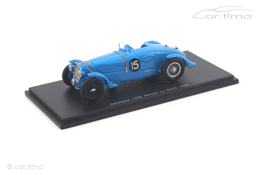 Delahaye 135 CS Winner 24h Le Mans 1938 Chaboud/Trémoulet Spark 1:43 43LM38 Delahaye 135 CS Winner 24h Le Mans 1938 Chaboud/Trémoulet Spark 1:43 43LM38