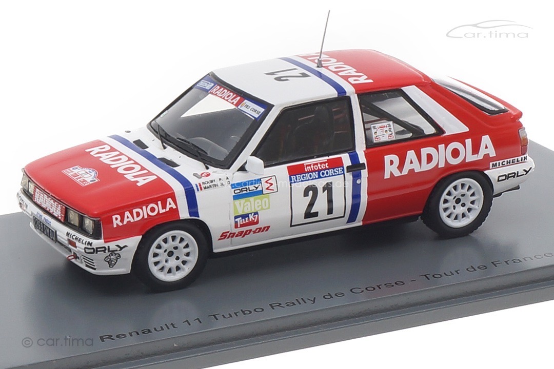 Renault 11 Turbo Tour de Corse 1987 Rouby/Martin Spark 1:43 SF146 Renault 11 Turbo Tour de Corse 1987 Rouby/Martin Spark 1:43 SF146