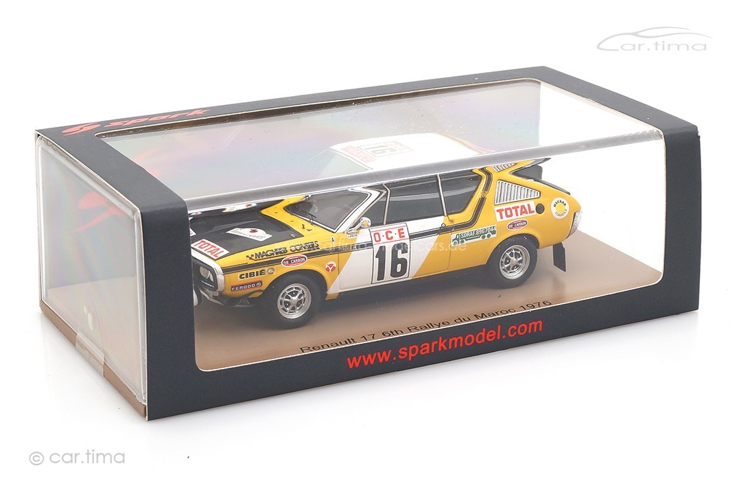 Renault 17 Rallye du Maroc 1976 Privé/Tilber Spark 1:43 S6191