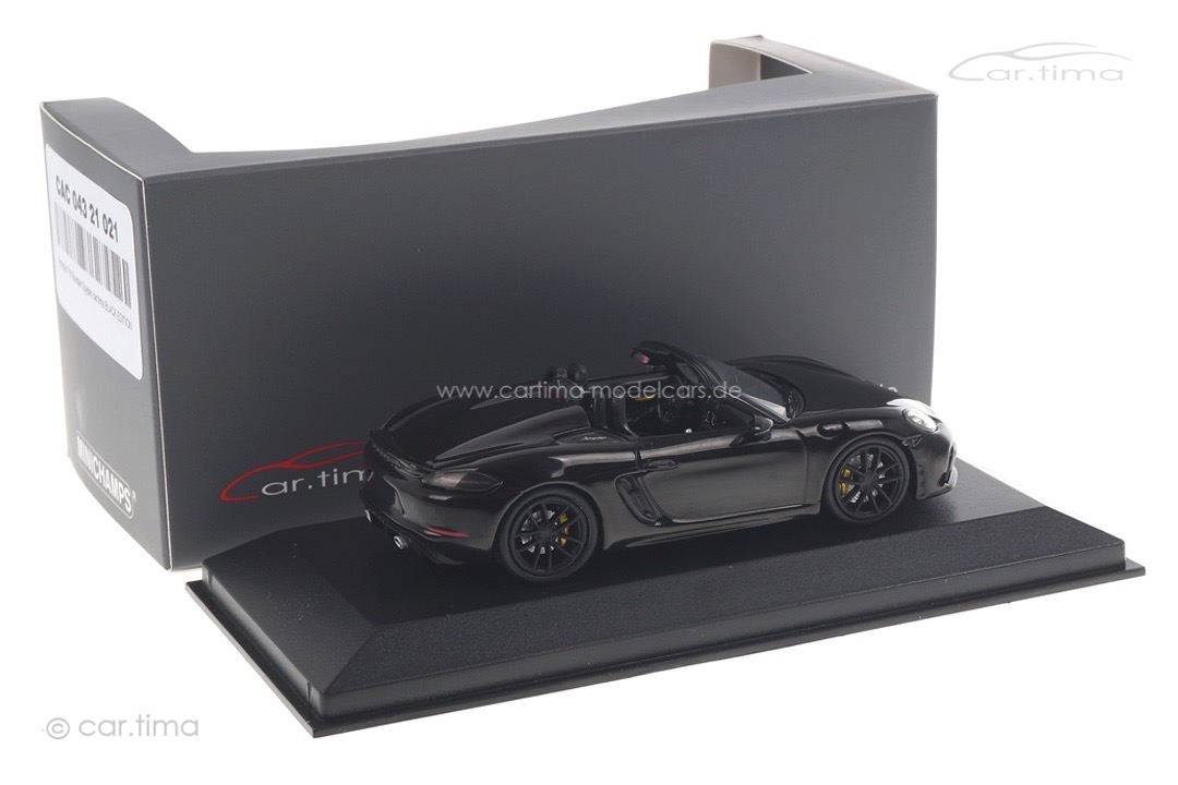 Porsche 718 Boxster Spyder car.tima BLACK EDITION Minichamps car.tima CUSTOMIZED 1:43