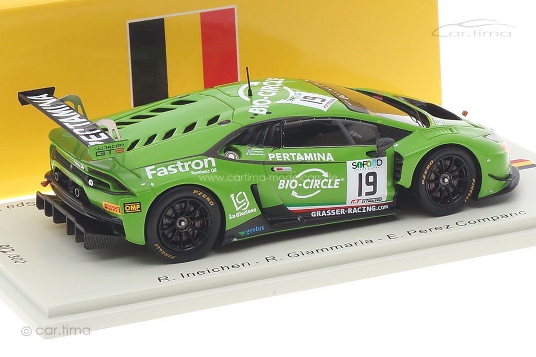 Lamborghini Huracán GT3 24h Spa 2017 Ineichen/Giammaria/Perez Companc Spark 1:43 SB296