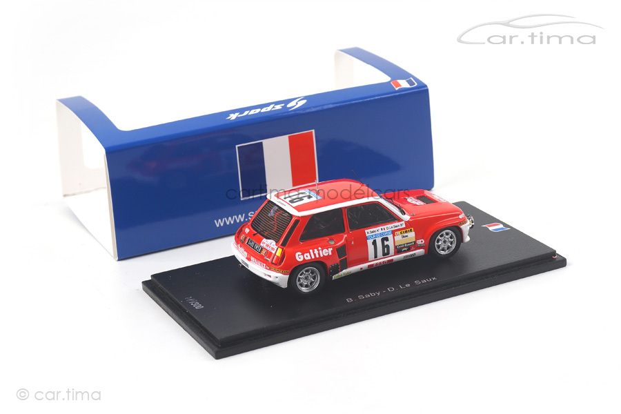 Renault R5 Turbo Tour de Corse 1981 Saby/Le Saux Spark 1:43 SF100 Renault R5 Turbo Tour de Corse 1981 Saby/Le Saux Spark 1:43 SF100