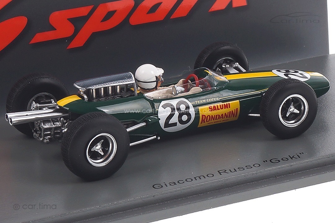 "Lotus 25 GP Italien 1965 Giacomo Russo ""Geki"" Spark 1:43 S7293"