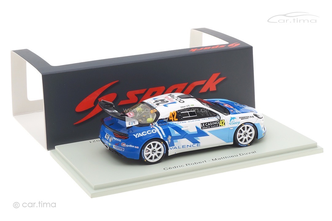 Alpine A110 Rally RGT Rallye Monte Carlo 2021 Robert/Duval Spark 1:43 S6577 Alpine A110 Rally RGT Rallye Monte Carlo 2021 Robert/Duval Spark 1:43 S6577