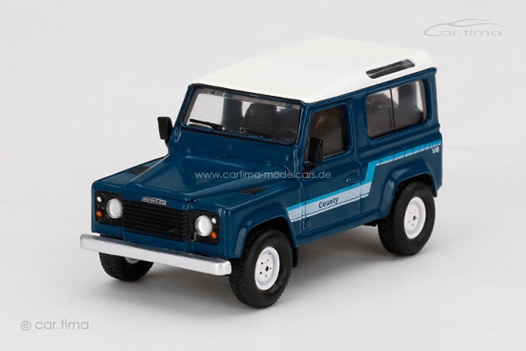 Land Rover Defender 90 County Wagon Stratos Blue MINI GT 1:64 MGT00353-L