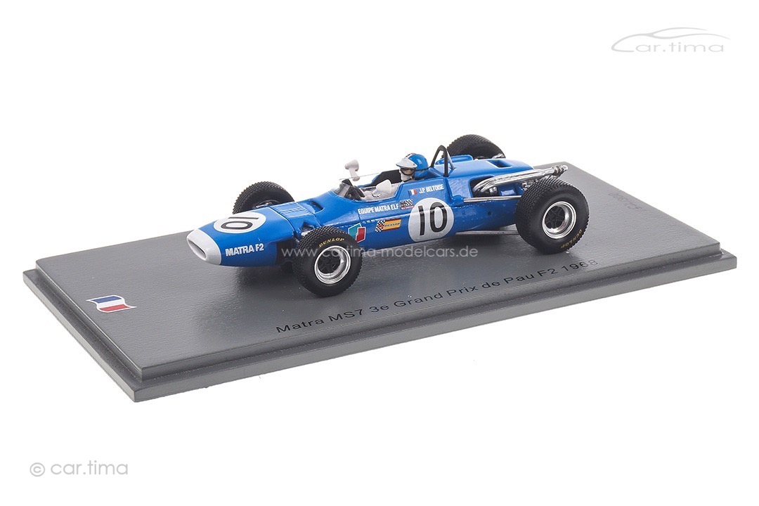 Matra MS7 GP de Pau F2 1968 Jean-Pierre Beltoise Spark 1:43 SF185