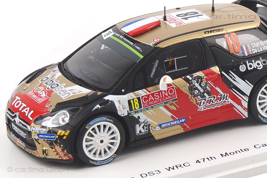 Citroen DS3 WRC Rallye Monte Carlo 2015 Chardonnet/De La Haye Spark 1:43 S4513 Citroen DS3 WRC Rallye Monte Carlo 2015 Chardonnet/De La Haye Spark 1:43 S4513