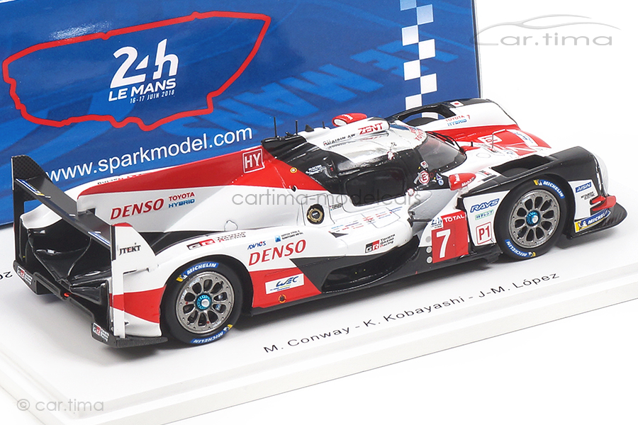 Toyota TS050 Hybrid 24h Le Mans 2018 Conway/Kobayashi/Lopez Spark 1:43 S7006 Toyota TS050 Hybrid 24h Le Mans 2018 Conway/Kobayashi/Lopez Spark 1:43 S7006