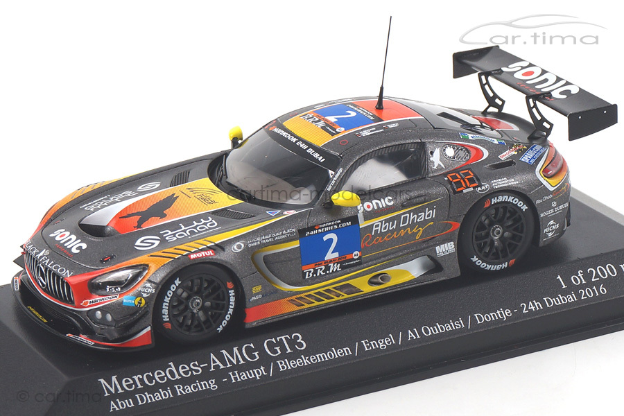 Mercedes-Benz AMG GT3 24h Dubai 2016 Bleekemoelen/Haupt/Engel Minichamps 1:43 437163002 Mercedes-Benz AMG GT3 24h Dubai 2016 Bleekemoelen/Haupt/Engel Minichamps 1:43 437163002