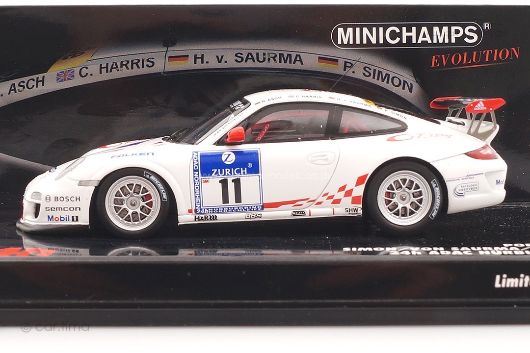 Porsche 911 (997 II) GT3 RS 24h Nürburgring 2010 Minichamps 1:43 437106711