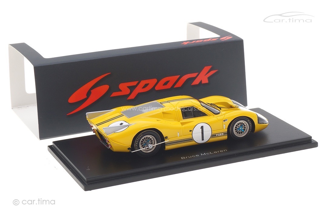 Ford GT40 Mk IV Le Mans Test Day April 1967 Bruce McLaren Spark 1:43 S4545 Ford GT40 Mk IV Le Mans Test Day April 1967 Bruce McLaren Spark 1:43 S4545