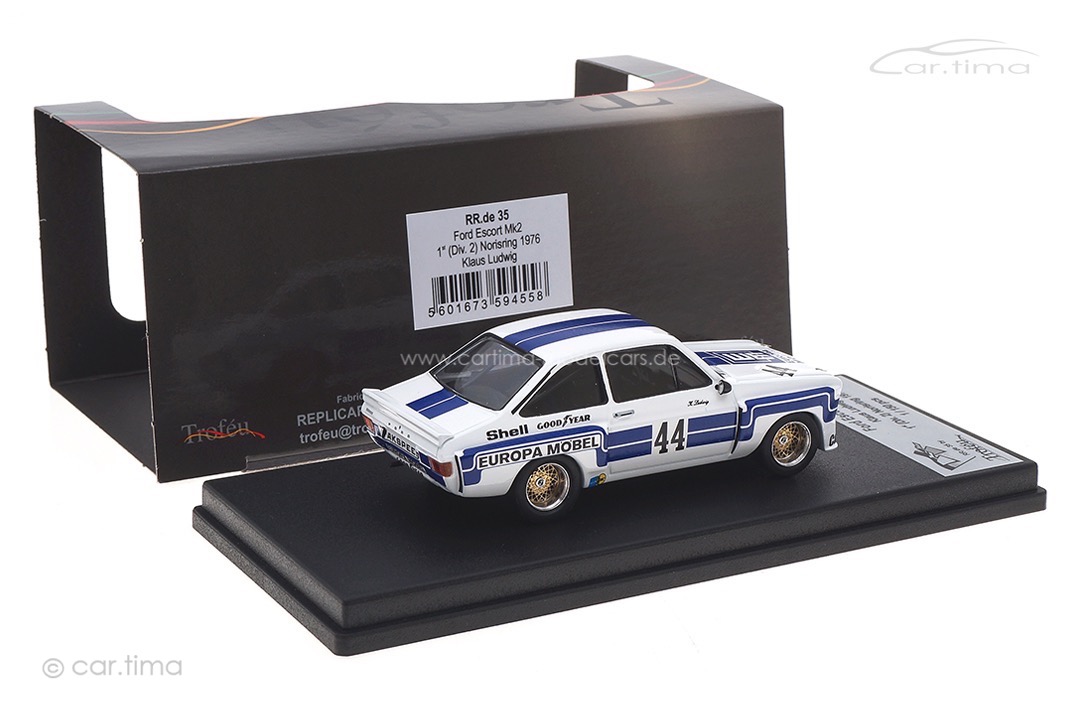 Ford Escort MK2 Winner Norisring 1976 Klaus Ludwig Troféu 1:43 RRDE35 Ford Escort MK2 Winner Norisring 1976 Klaus Ludwig Troféu 1:43 RRDE35