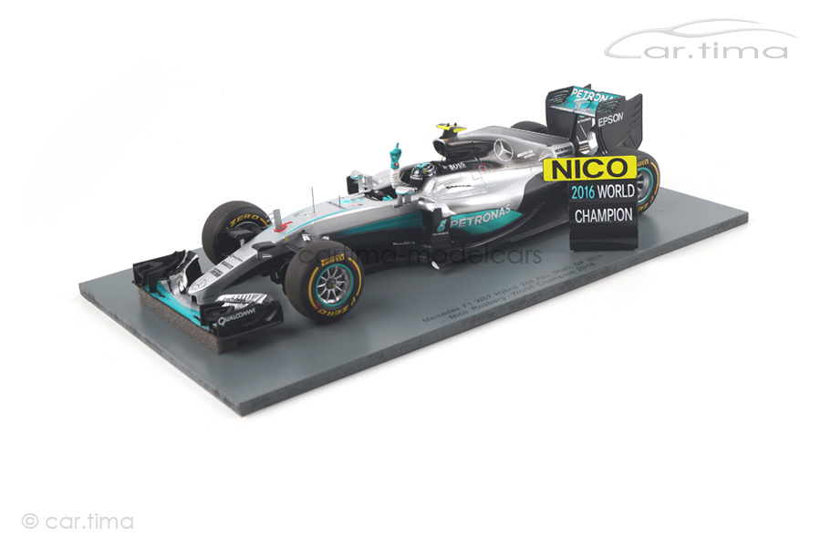 Mercedes-AMG F1 W07 GP Abu Dhabi World Champion 2016 Nico Rosberg Spark 1:18 18S250 Mercedes-AMG F1 W07 GP Abu Dhabi World Champion 2016 Nico Rosberg Spark 1:18 18S250