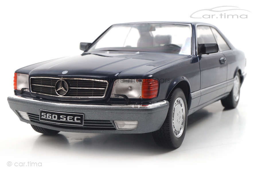 Mercedes-Benz 560 SEC C126 blau KK Scale 1:18 KKDC180333