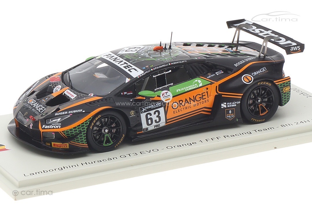 Lamborghini Huracán GT3 Evo 24h Spa 2021 Bortolotti/Mapelli/Caldarelli Spark 1:43 SB436 Lamborghini Huracán GT3 Evo 24h Spa 2021 Bortolotti/Mapelli/Caldarelli Spark 1:43 SB436