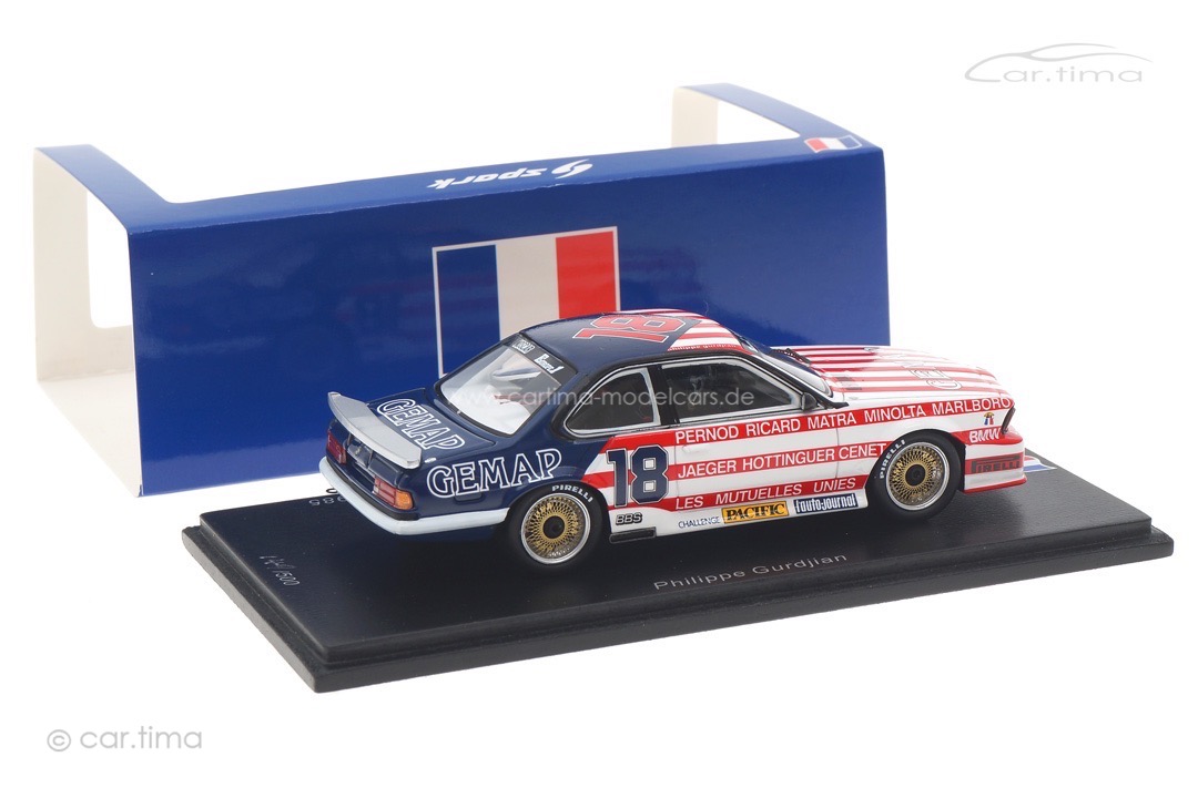 BMW 635 CSi Championnat de France Production 1985 Philippe Gurdjian Spark 1:43 SF257