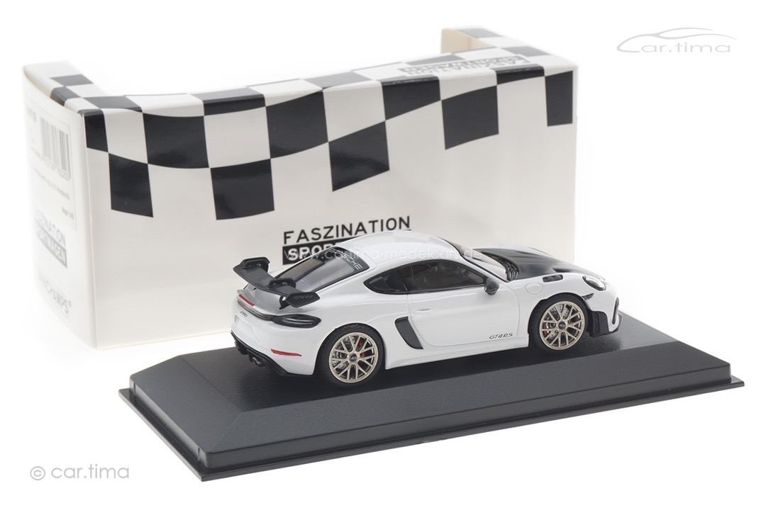 Porsche 718 (982) Cayman GT4 RS Weissach Paket weiß/Rad Neodym Minichamps 1:43 413069710 Porsche 718 (982) Cayman GT4 RS Weissach Paket weiß/Rad Neodym Minichamps 1:43 413069710