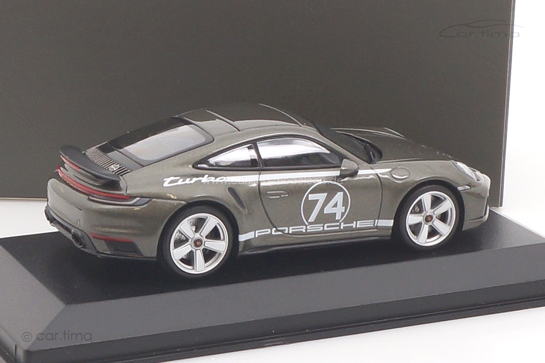 Porsche 911 (992) Turbo S Aventuringrün Heritage Design Paket Minichamps 1:43 WAP0201670SHDP