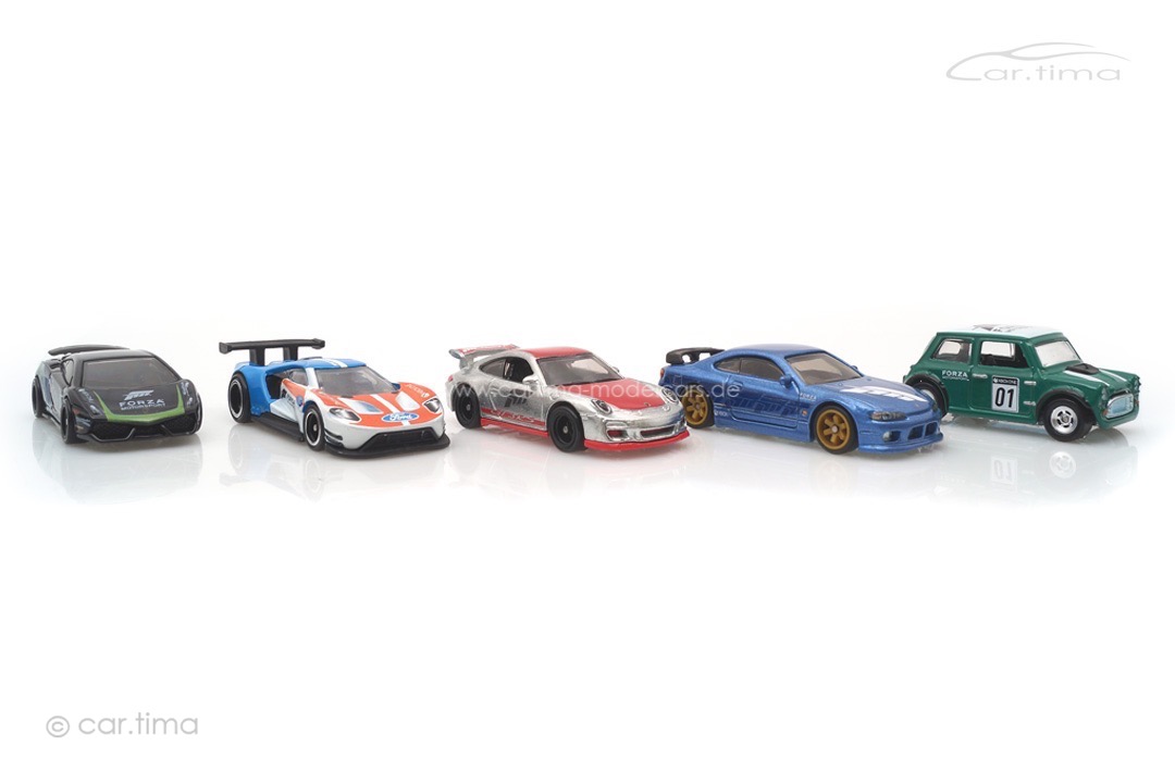 Forza Motorsport 5 Car Set Lamborghini/Ford/Porsche/Nissan/Mini Hot Wheels 1:64 HFF49-LA10