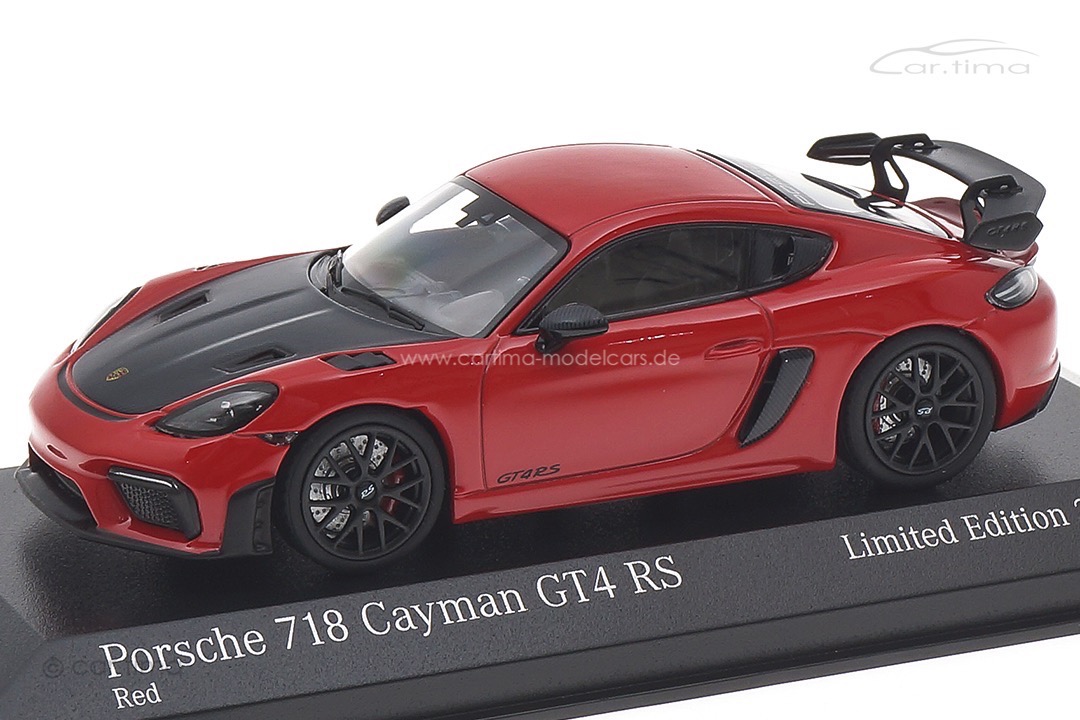 Porsche 718 Cayman GT4 RS Indischrot/Rad schwarz Minichamps 1:43 413069715 Porsche 718 Cayman GT4 RS Indischrot/Rad schwarz Minichamps 1:43 413069715
