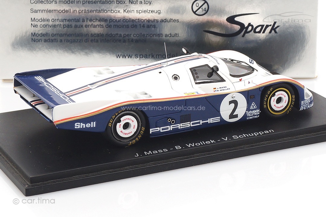 Porsche 962 C 24h Le Mans 1986 Mass/Schuppan/Wollek Spark 1:43 S0924