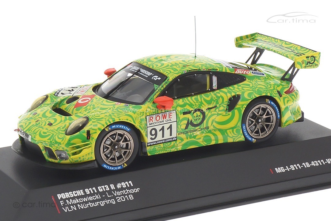 Porsche 911 GT3 R VLN Nürburgring 2018 "Tarnoptik" Makowiecki/Vanthoor IXO 1:43 Porsche 911 GT3 R VLN Nürburgring 2018 "Tarnoptik" Makowiecki/Vanthoor IXO 1:43