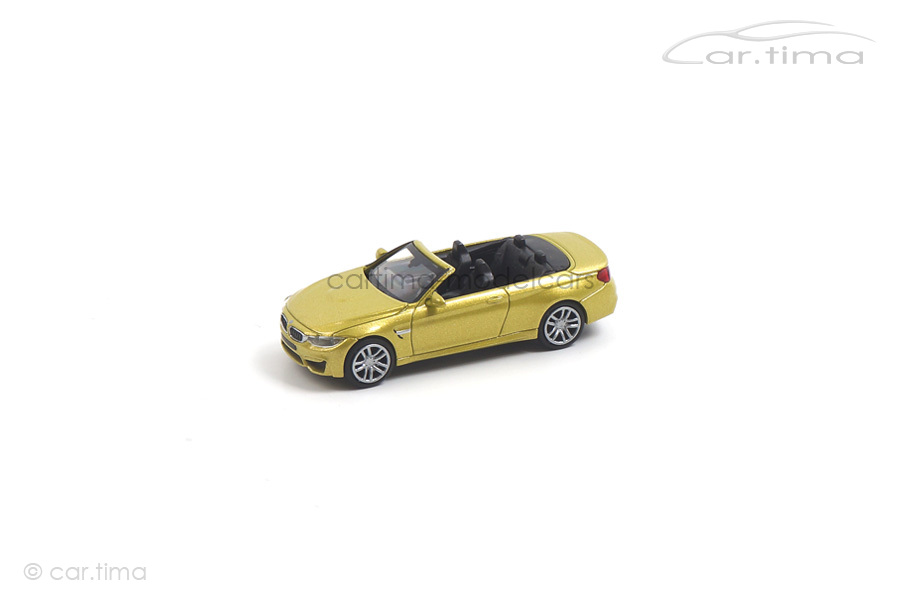 BMW M4 Cabriolet 2015 gelb Minichamps 1:87 870027234