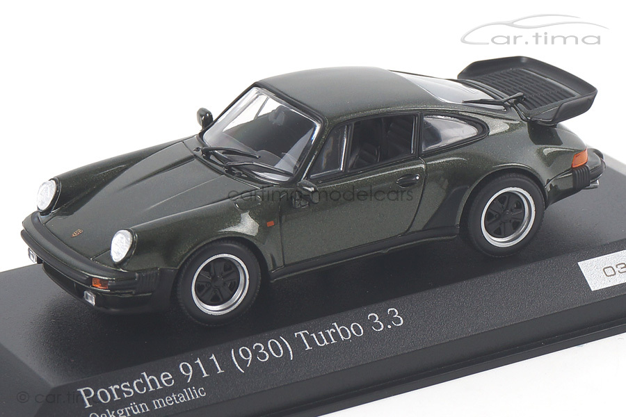 Porsche 911 (930) Turbo 3.3 Oakgrün met. Minichamps 1:43 CA04316035 Porsche 911 (930) Turbo 3.3 Oakgrün met. Minichamps 1:43 CA04316035