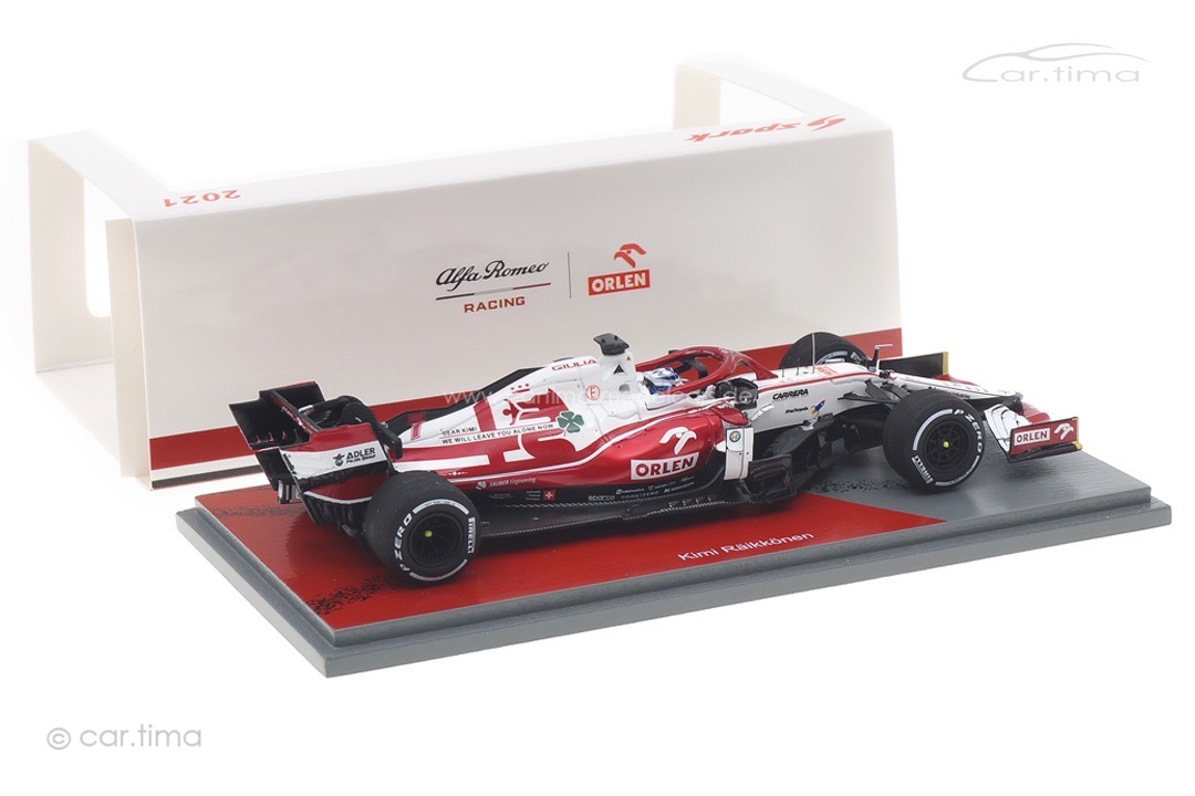 Alfa Romeo Racing ORLEN C41 GP Abu Dhabi 2021 Kimi Räikkönen Spark 1:43 S7856