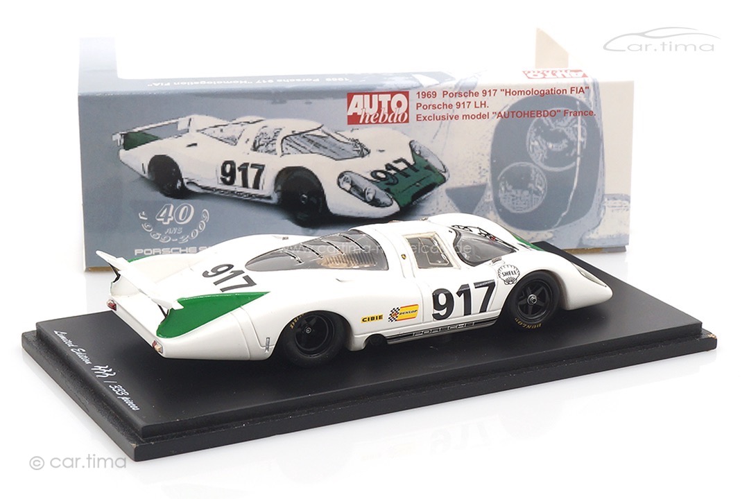 Porsche 917 Homologation 40 Jahre Porsche 917 Autohebdo #333/333 Spark 1:43