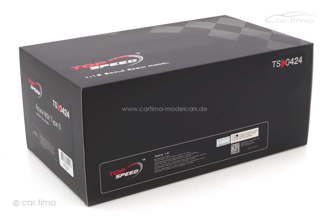 Acura NSX Type S Gotham Gray Matte TopSpeed 1:18 TS0424 Acura NSX Type S Gotham Gray Matte TopSpeed 1:18 TS0424