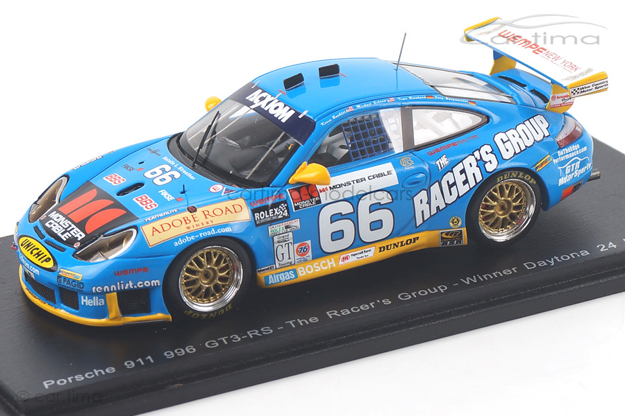 Porsche 911 (996) GT3 RS Winner 24h Daytona 2003 Spark 1:43 43DA03 Porsche 911 (996) GT3 RS Winner 24h Daytona 2003 Spark 1:43 43DA03