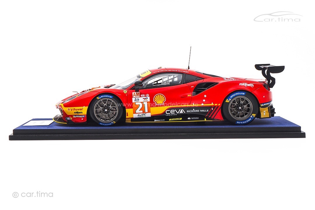 Ferrari 488 GTE EVO 24h Le Mans 2023 Mann/Piguet/de Pauw LookSmart 1:18 LS18LM036 Ferrari 488 GTE EVO 24h Le Mans 2023 Mann/Piguet/de Pauw LookSmart 1:18 LS18LM036