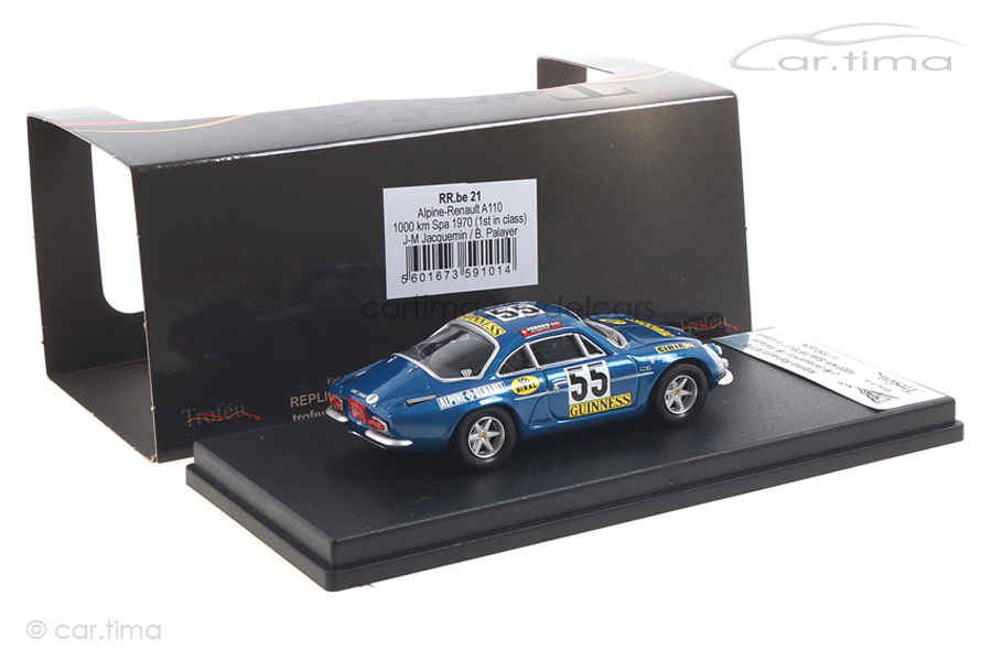 Alpine-Renault A110 1000 km Spa 1970 Jacquemin/Palayer Trofeu 1:43 RRBE21 Alpine-Renault A110 1000 km Spa 1970 Jacquemin/Palayer Trofeu 1:43 RRBE21